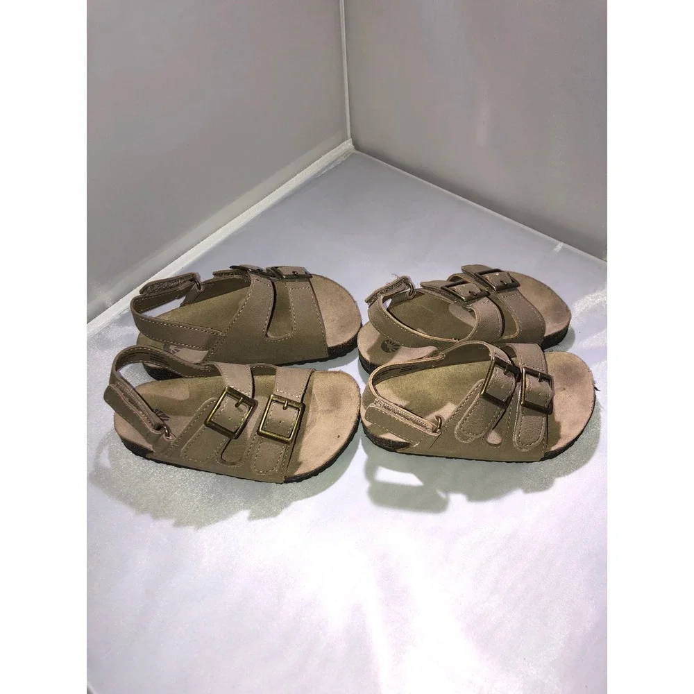 Academy BCG Toddler Sandals Tan Brown Buckle Strap Set Sizes 5D 6D 10796103